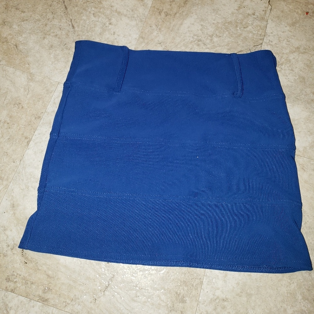 Blue mini skirt